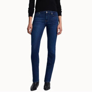 7 FOR ALL MANKIND 7FAMK Slim Straight jeans 5 pocket dark wash size 26